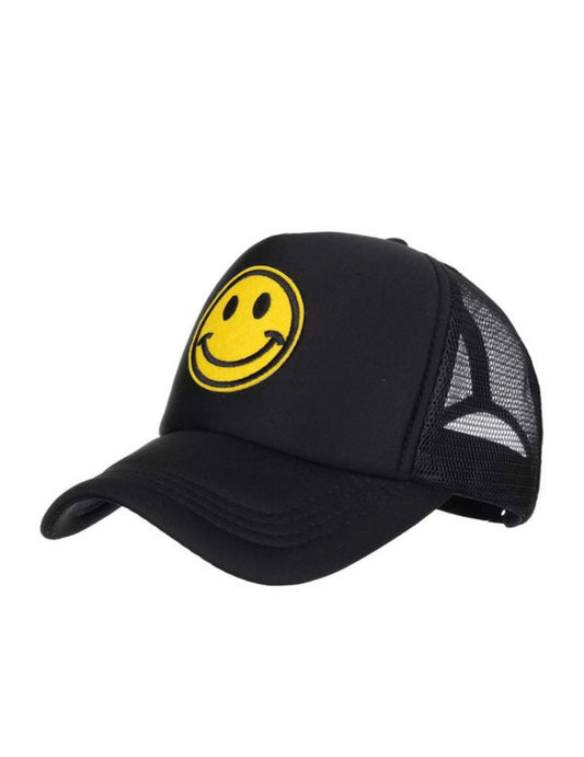 Black Smiley Snapback