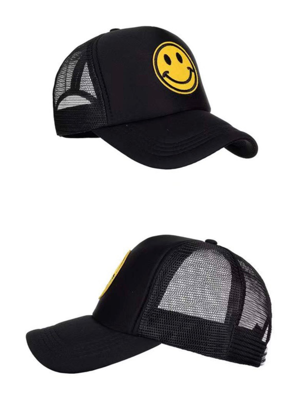 Black Smiley Snapback