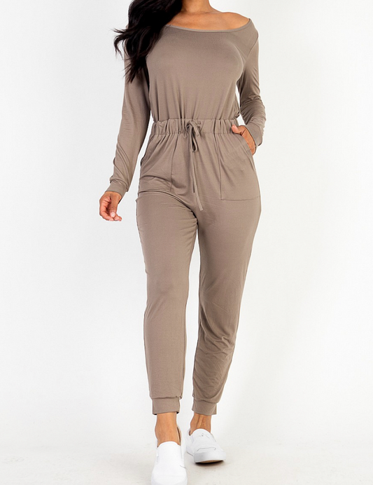 Running Errands Long Sleeve Jumpsuit