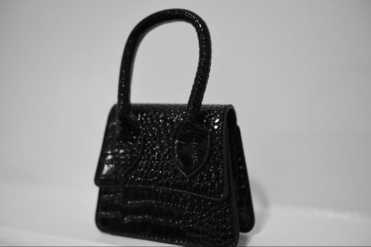 Black Mini Snake Tote