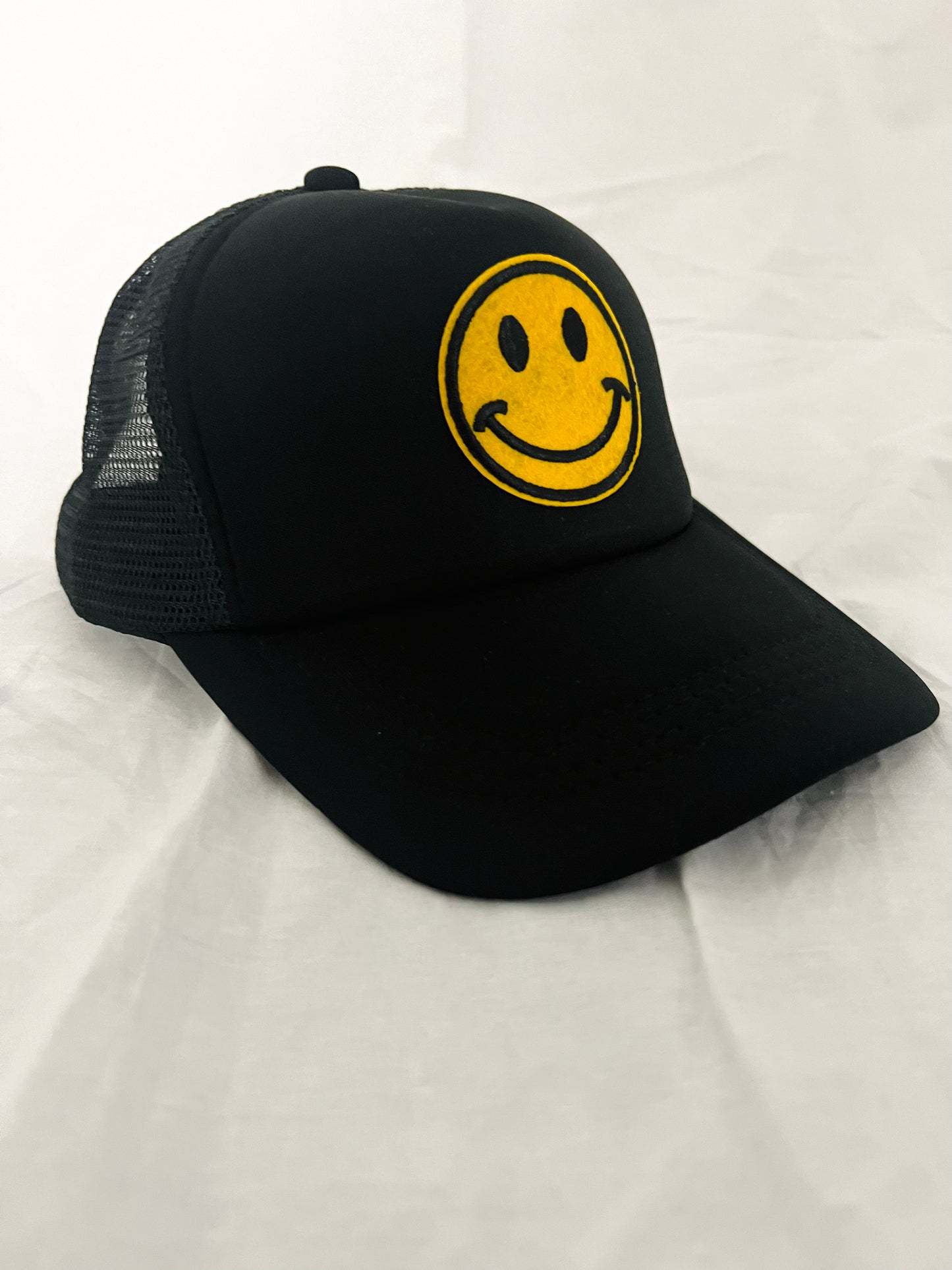 Black Smiley Snapback